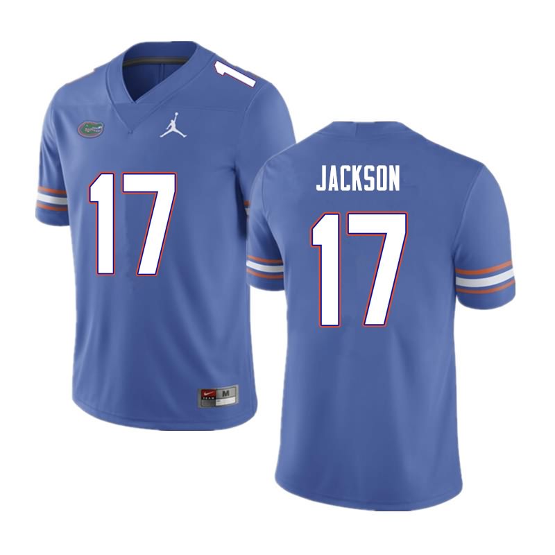 NCAA Florida Gators Kahleil Jackson Men's #17 Nike Blue Stitched Authentic College Football Jersey ONI6864RD